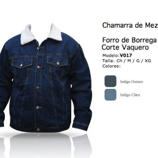 Chamarra Vaquera Mezclilla
